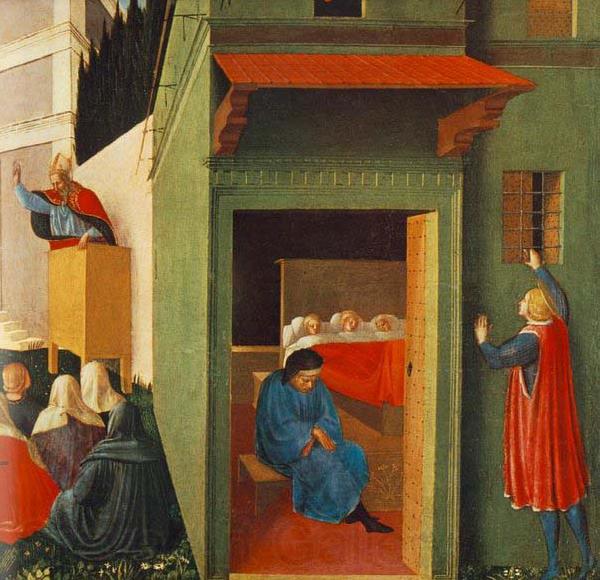 Fra Angelico Giving Dowry to Three Poor Girls Norge oil painting art